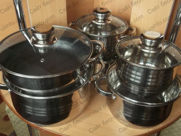 Фото: Набор посуды из нержавеющей стали пр-во Германия дно 9-ти слойное 