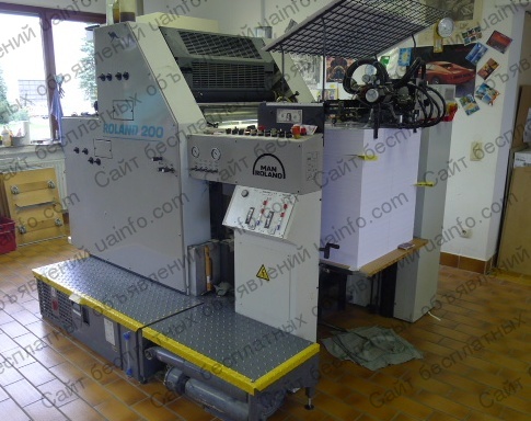 Фото: Двухкрасочная листовая офсетная печатная машина MAN Roland 202 TOB