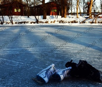 Фото: Катание на коньках на базе отдыха орельский двор. 