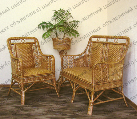 Фото: Плетеная мебель из ротанга, абаки, лозы от производителя